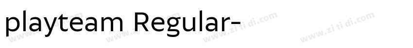 playteam Regular字体转换